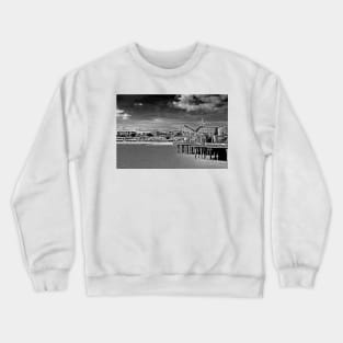 Clacton On Sea Pier And Beach Essex UK Crewneck Sweatshirt